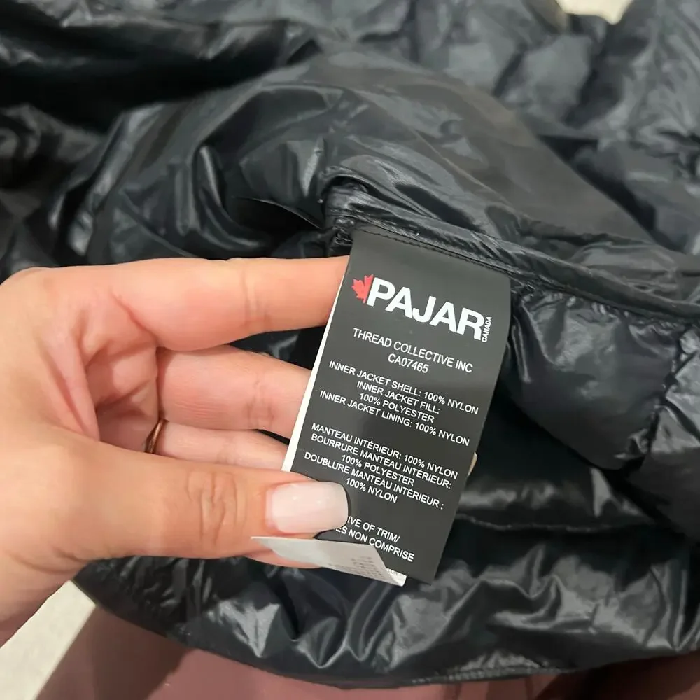 Pajar Canada Altair Black Puffer Size Large